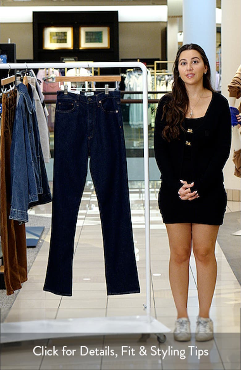 '90s Pinch Waist High Waist Straight Leg Jeans, sales video thumbnail