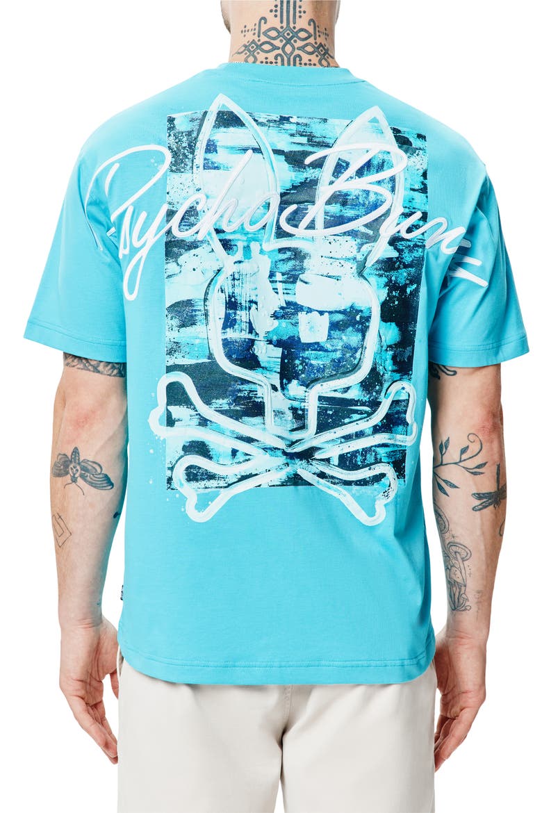Isaac Relaxed Fit Graphic T-Shirt, Alternate, color, MAUI BLUE