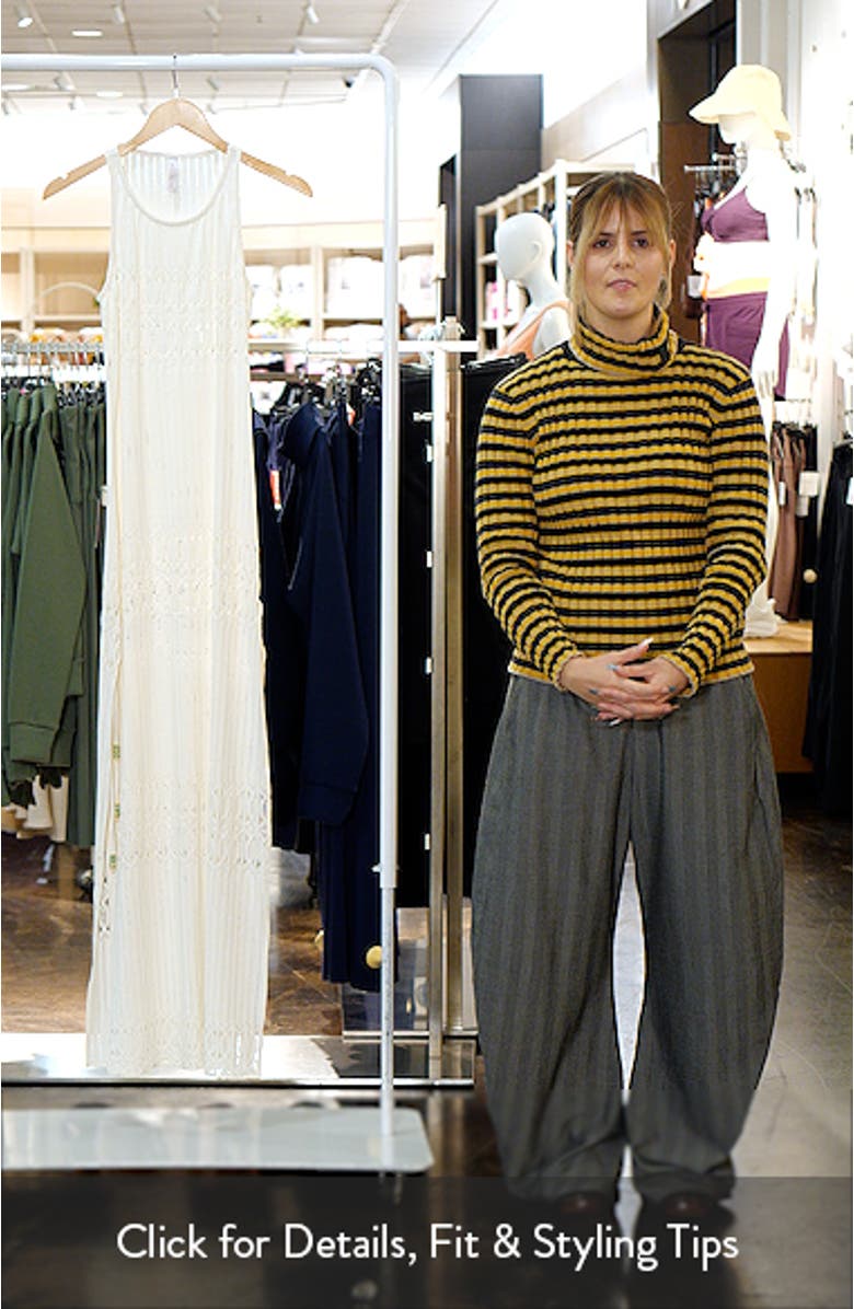Open Stitch Sleeveless Cover-Up Maxi Dress, sales video thumbnail