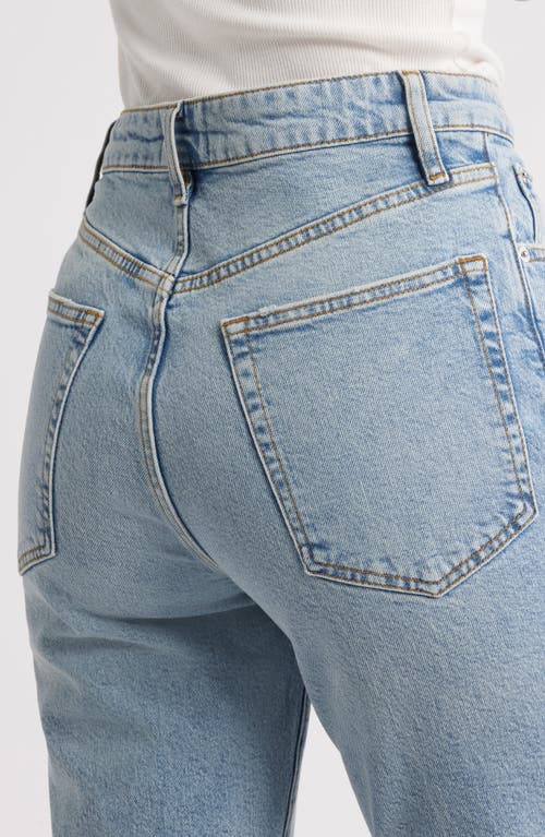 Frame The Ruler High Waist Ankle Straight Leg Jeans In Pink