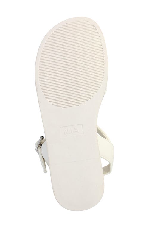 Mia Nari Ankle Strap Platform Sandal In Bone