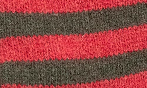 Portolano Stripe Gloves In Red