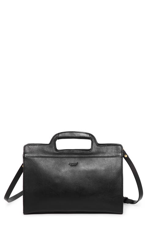 Sleek Creek Leather Crossbody Bag