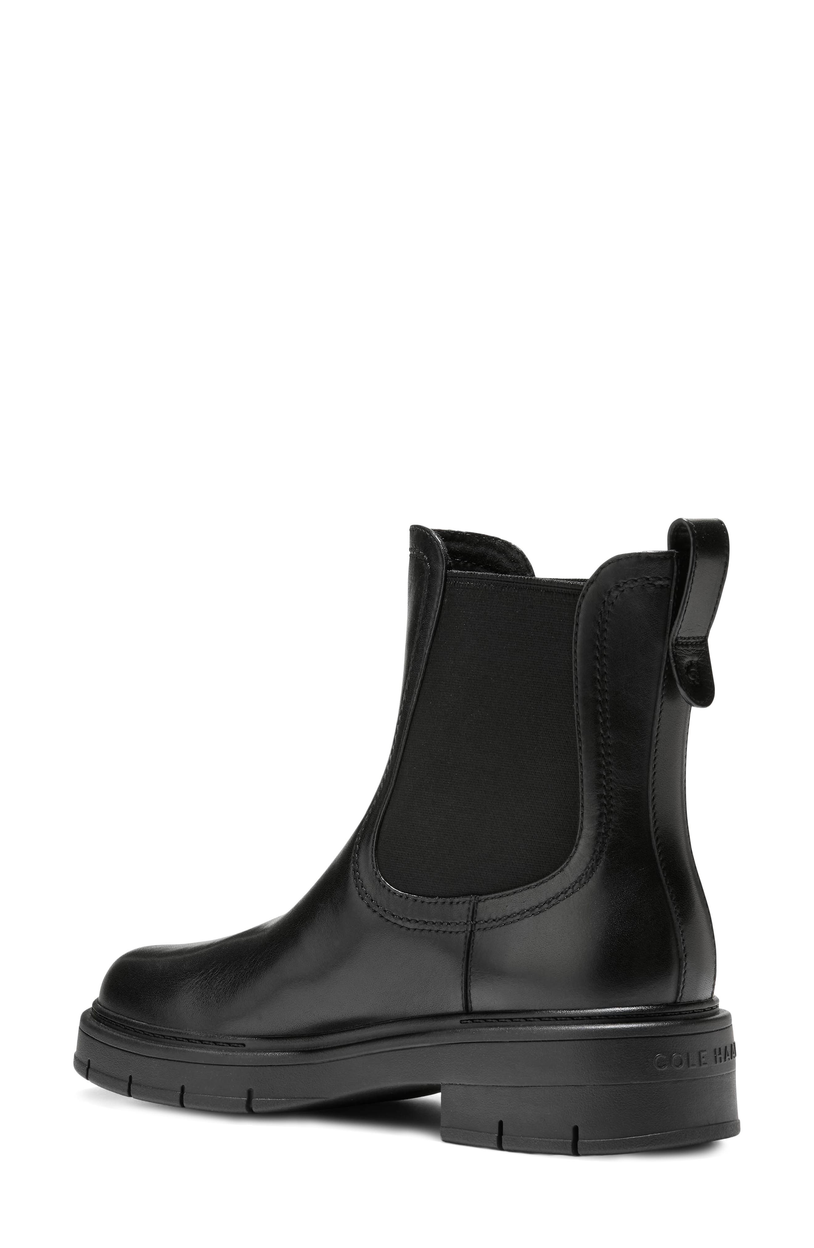 Grand Flex Fenella Waterproof Chelsea Boot, Alternate, color, BLACK LEATHER WP