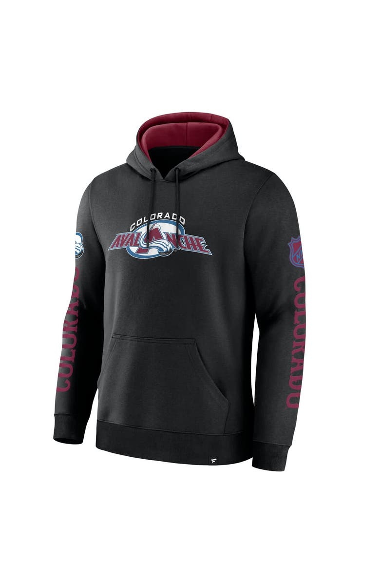 FANATICS Men's Fanatics Black Colorado Avalanche Big City Legacy Fleece Pullover Hoodie, Alternate, color, 