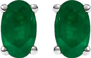 Haus of Brilliance 14K Gold Oval Cut Gemstone Birthstone 5x3 mm Stud Earrings