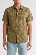 14th & Union Seersucker Short Sleeve Cotton Button-Up Shirt