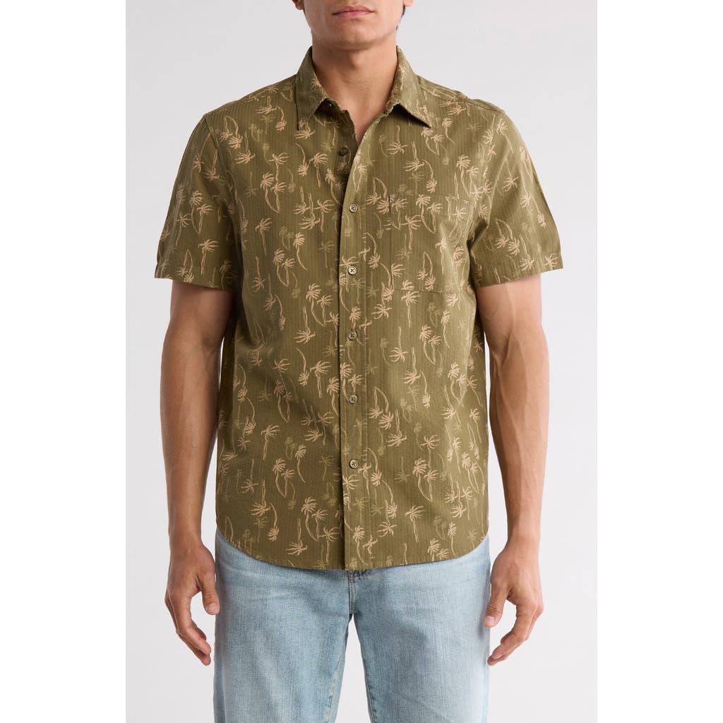 Shop 14th & Union Seersucker Short Sleeve Cotton Button-up Shirt