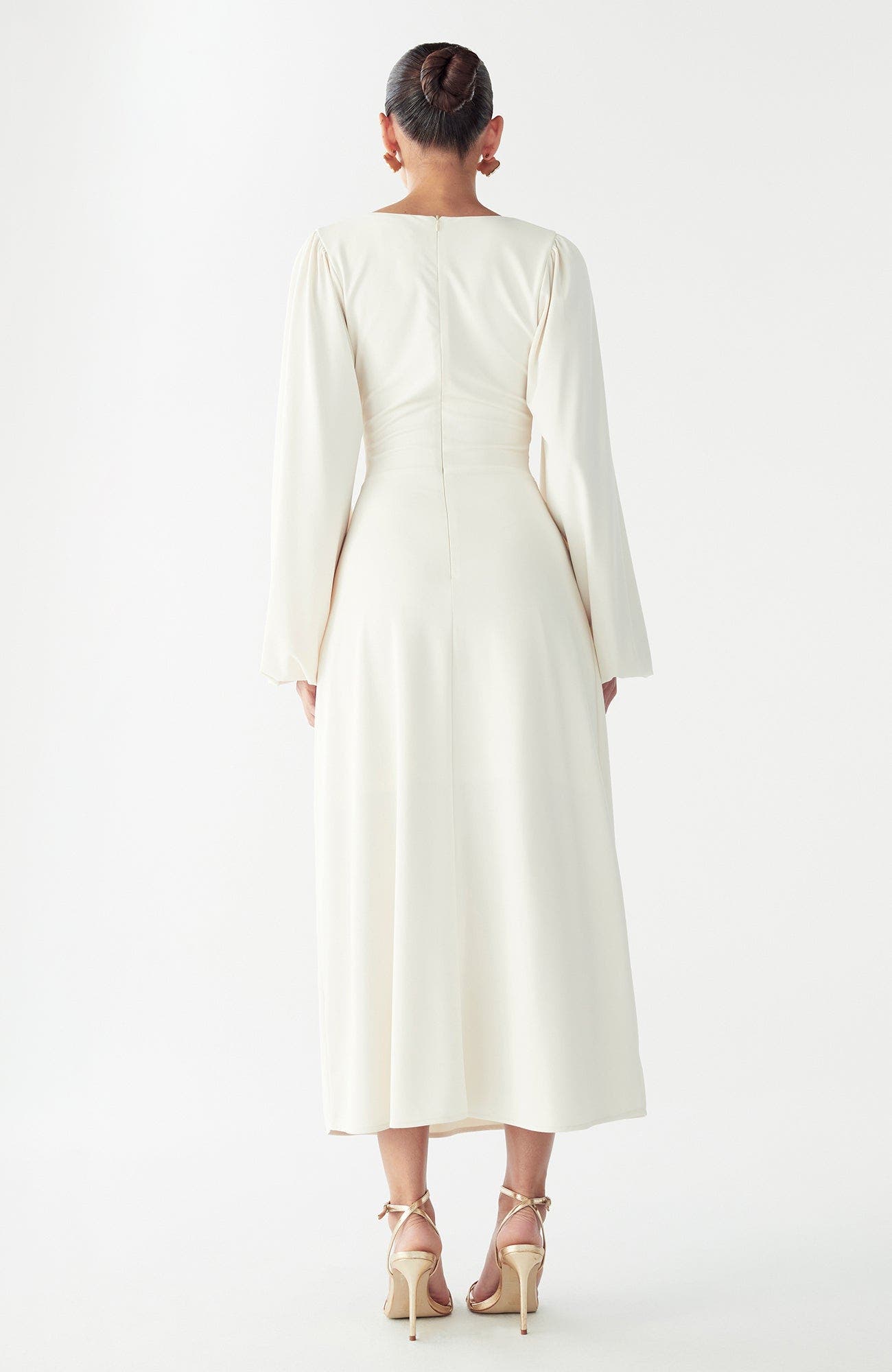 gwen midi dress Gwen Midi Dress in French Ditsy Black