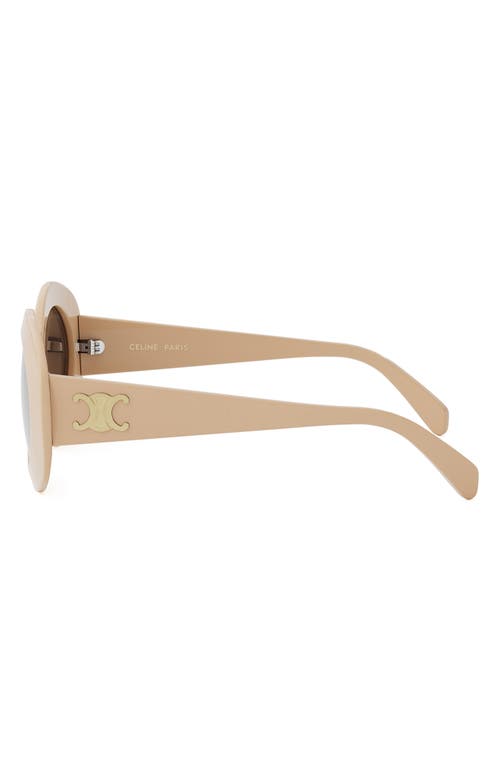 CELINE CELINE TRIOMPHE 54MM ROUND SUNGLASSES 