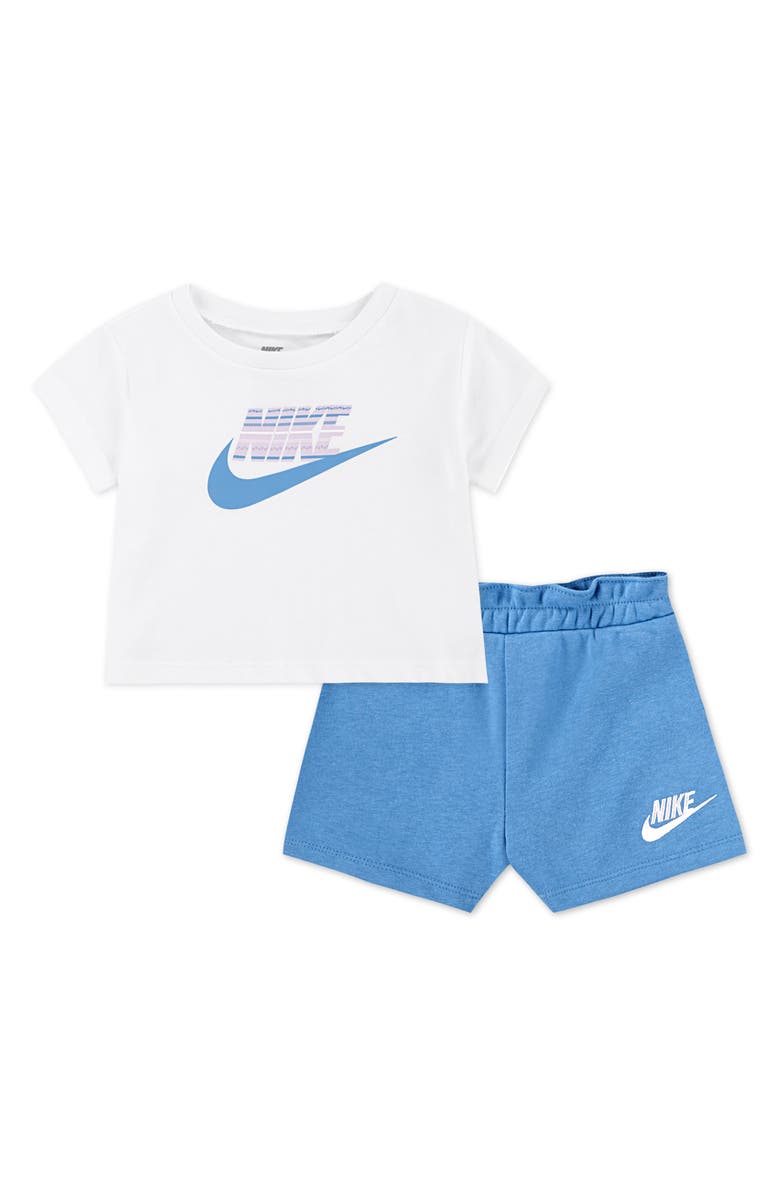 Nike Logo T-Shirt & Shorts Set, Main, color, 