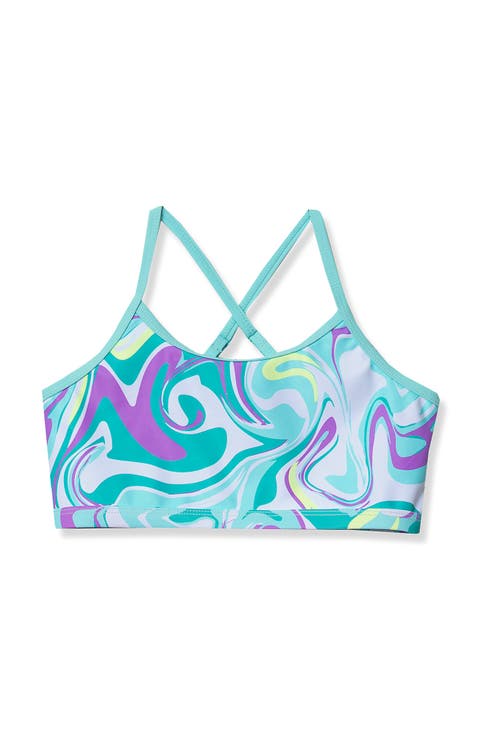 Girls Chlorine Resistant Criss Cross Bikini Top