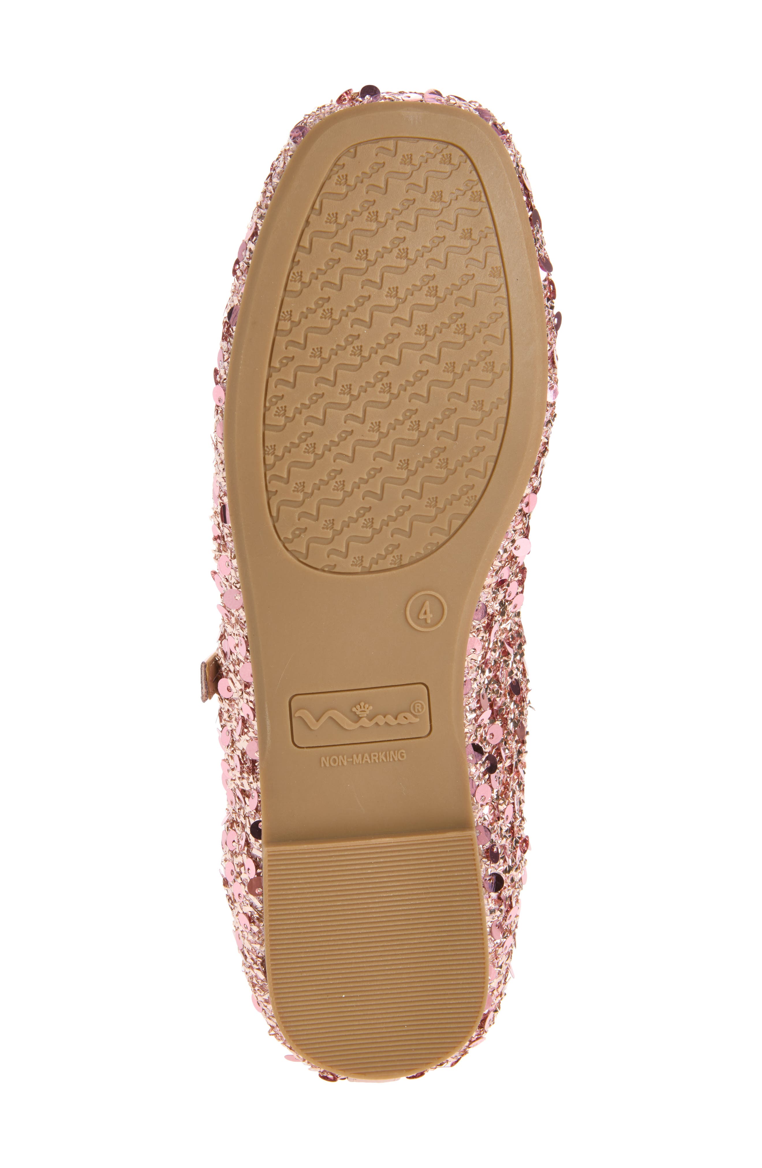 Kids' Sparklin Mary Jane Flat, Alternate, color, LT PINK PAILLETES/ MTLC