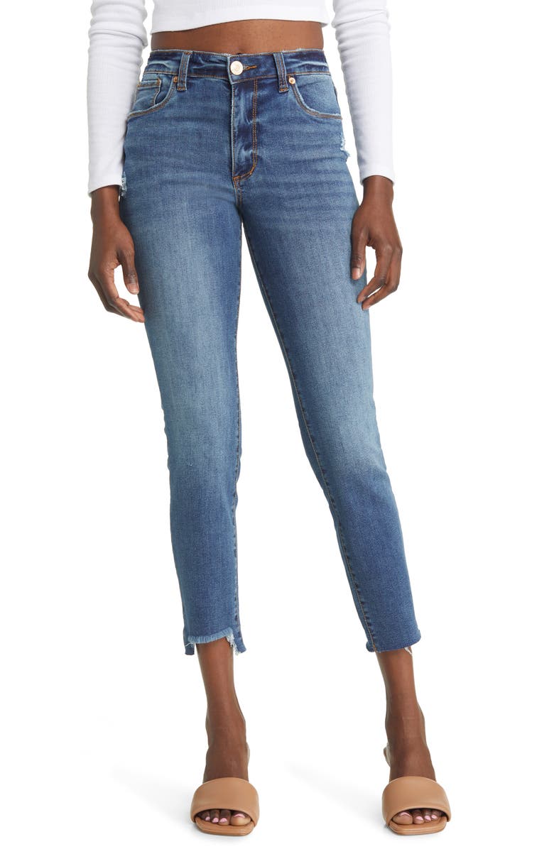 STS Blue Erin High Waist Chew Hem Slim Jeans, Main, color, Ainsworth