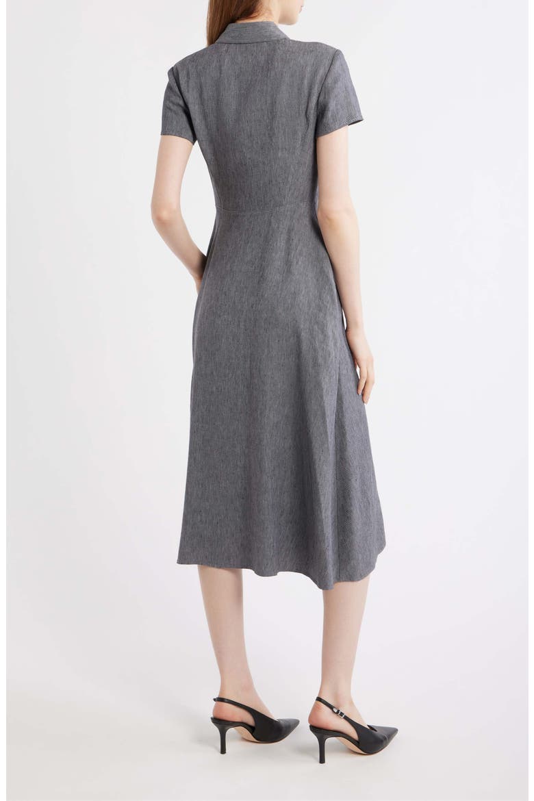Stretch Linen Blend Shirtdress, Alternate, color, INK BLUE - GGE