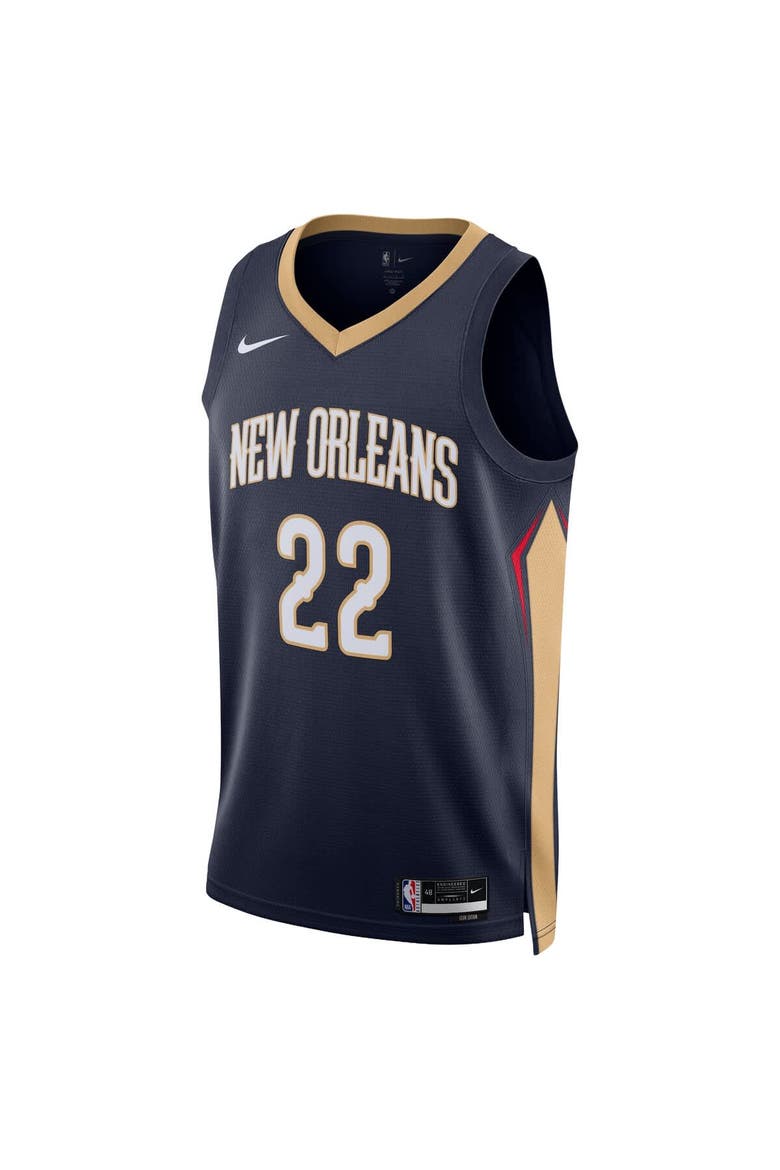 Unisex Nike Derik Queen Navy New Orleans Pelicans Swingman Jersey - Icon Edition, Alternate, color, Navy