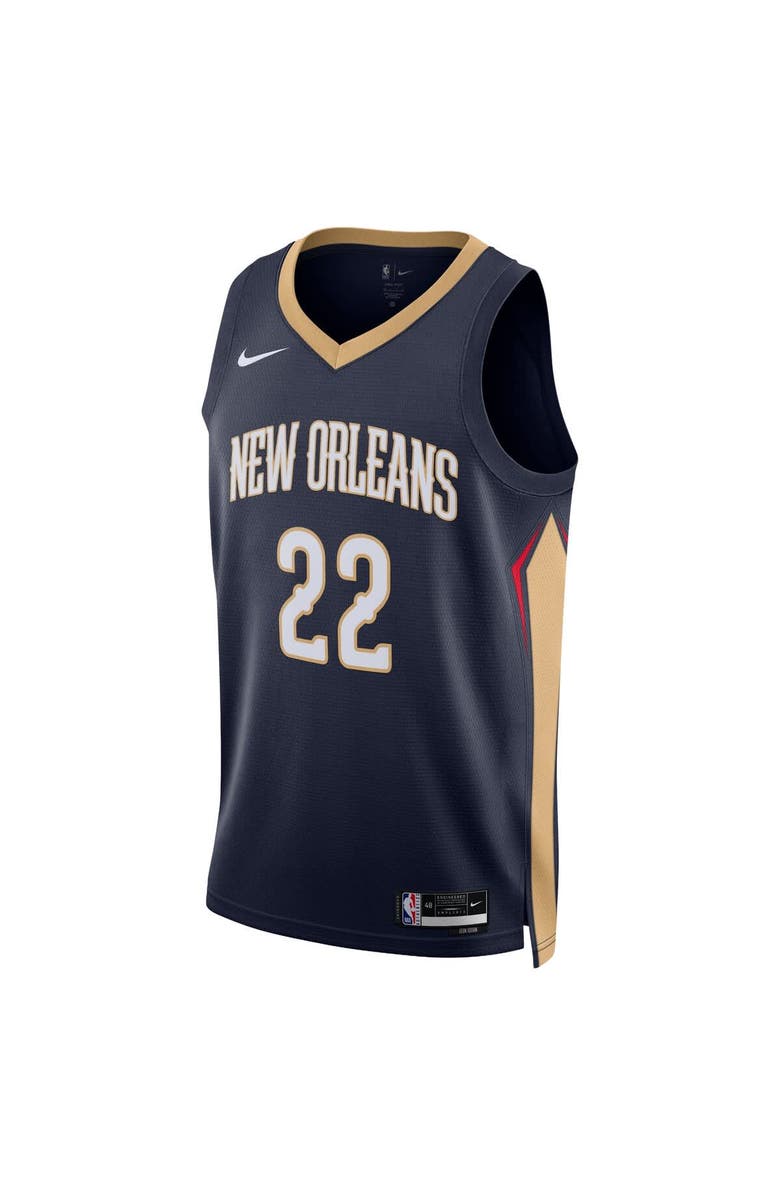 Nike Unisex Nike Derik Queen Navy New Orleans Pelicans Swingman Jersey - Icon Edition, Alternate, color, Navy