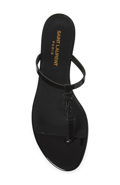 SAINT LAURENT SAINT LAURENT CASSANDRA YSL LOGO T-STRAP SANDAL 