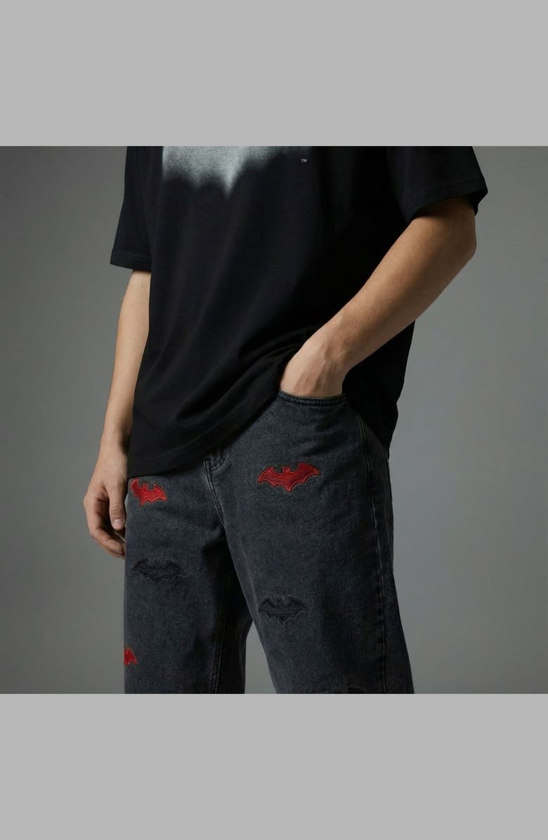 Blvck Batman x Blvck Shadow Jeans, Alternate, color, Black