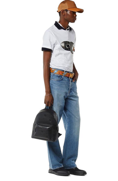 Small Stark Backpack in Maxi Monogram Leather