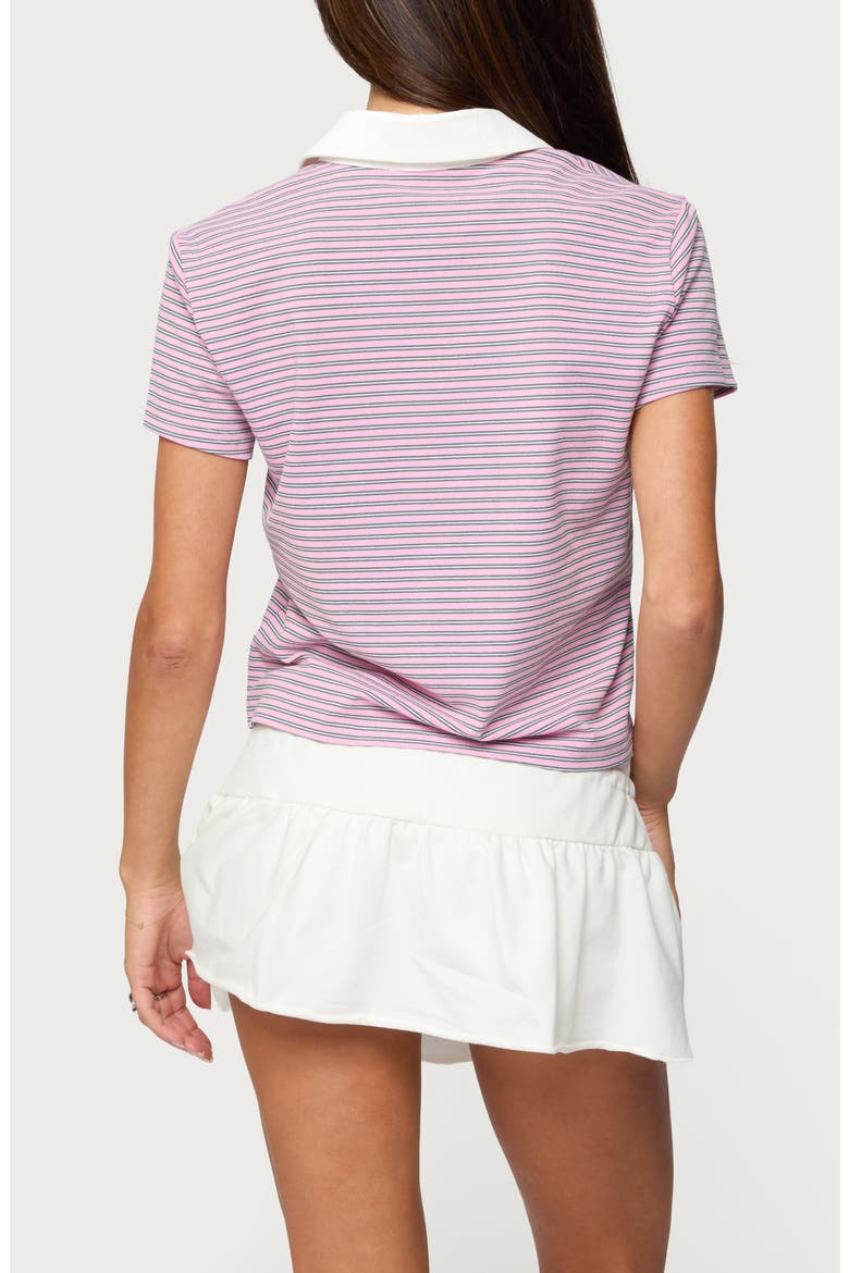 Lennie Stripe Polo, Alternate, color, PINK
