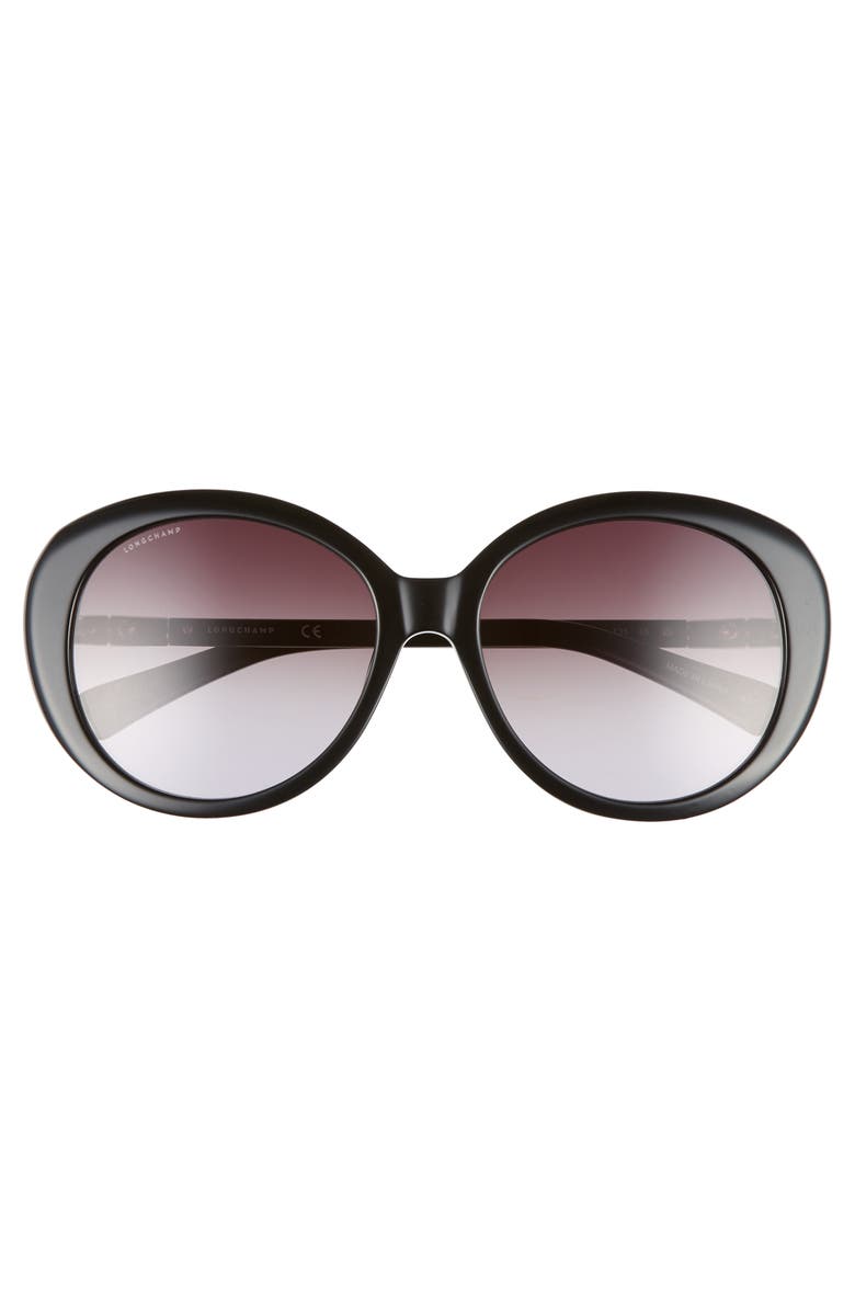Longchamp 57mm Gradient Oval Sunglasses, Alternate, color, 