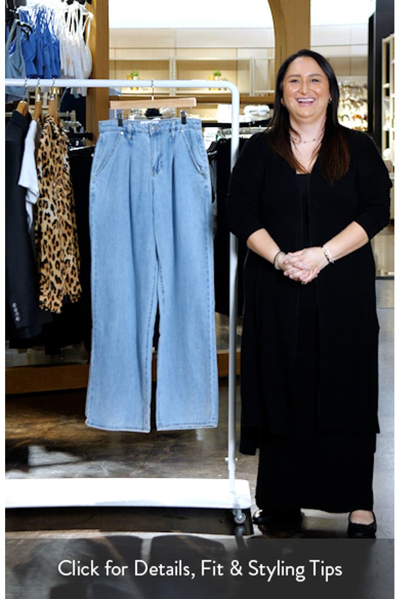 Pleated Wide Leg Jeans video