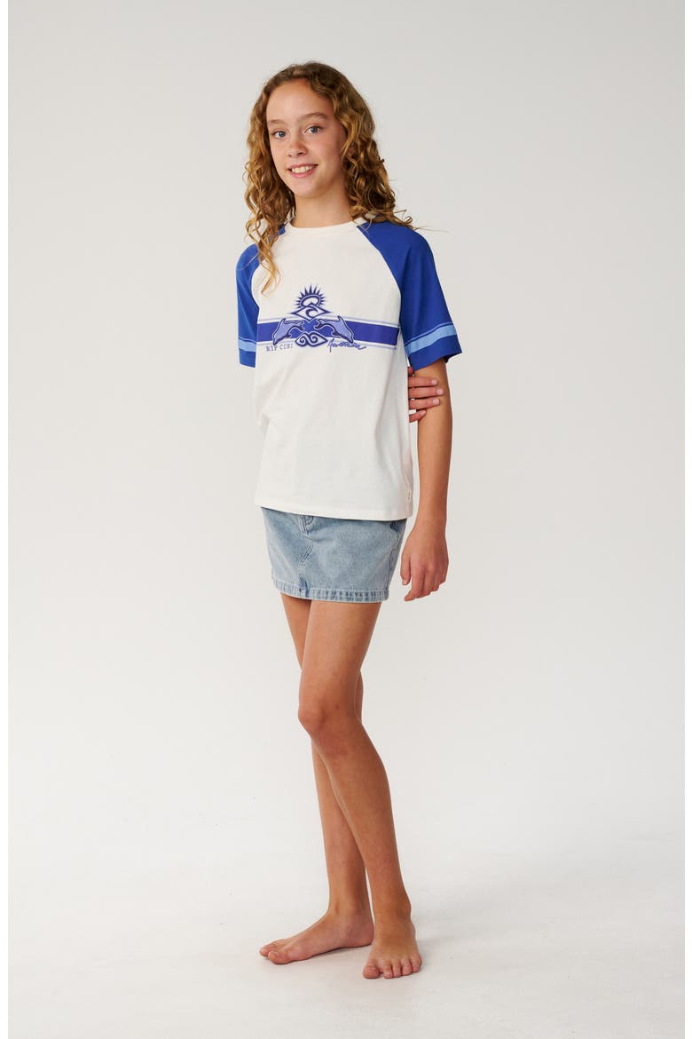 Kids' Dolphin Archive Cotton Graphic T-Shirt, Alternate, color, BONE