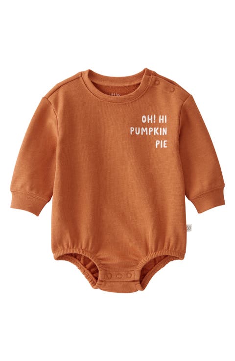 Oh Hi Pumpkin Pie Organic Cotton Bubble Bodysuit