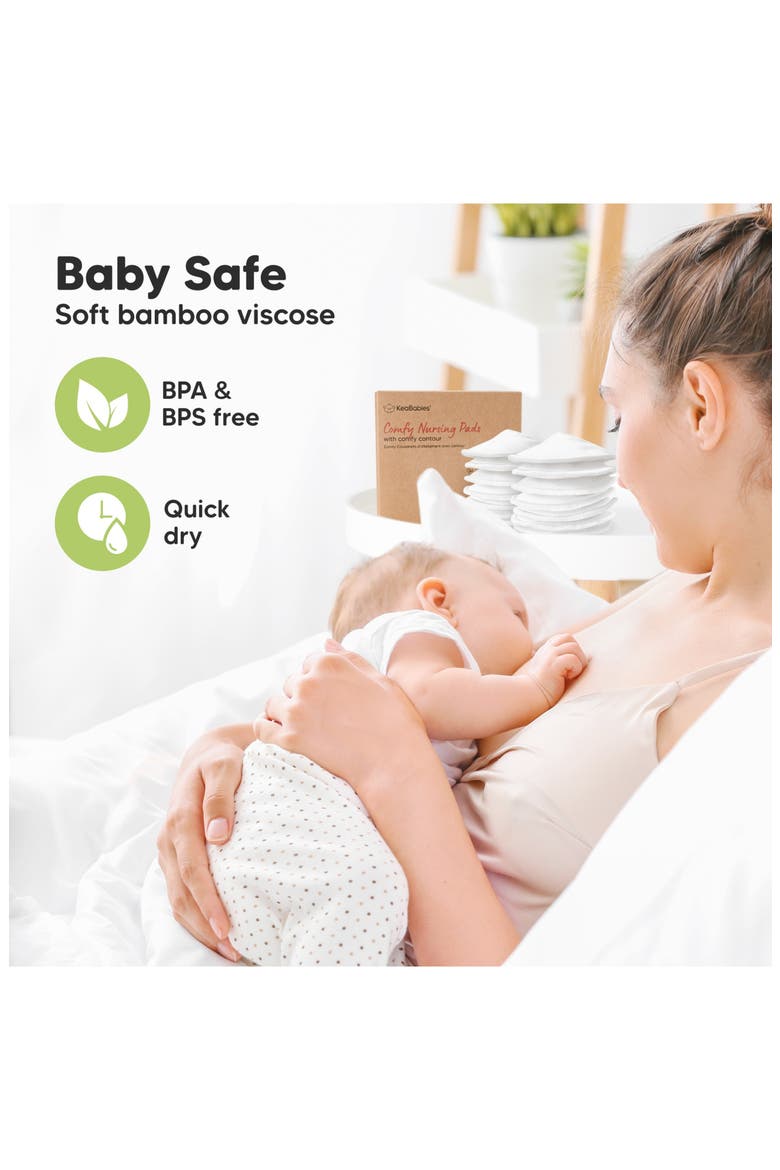 14-Pack Comfy Nursing Pads, Alternate, color, Soft White