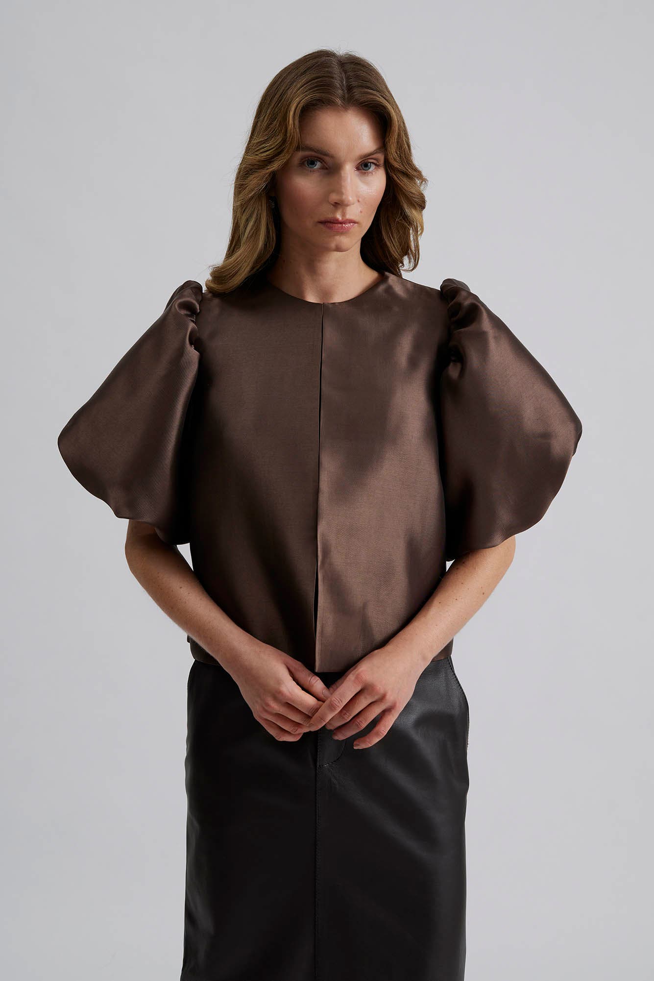 Cleo Pouf Balloon Sleeve Blouse - image 5