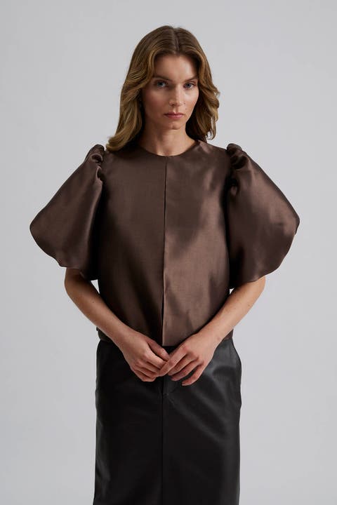 Cleo Pouf Balloon Sleeve Blouse