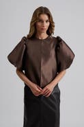 Malina Cleo Pouf Balloon Sleeve Blouse