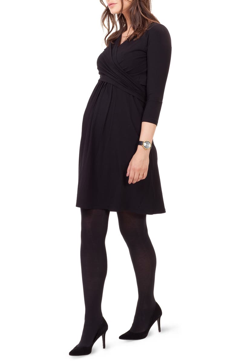 Isabella Oliver 'Avebury' Nursing Wrap Maternity Dress, Alternate, color, 