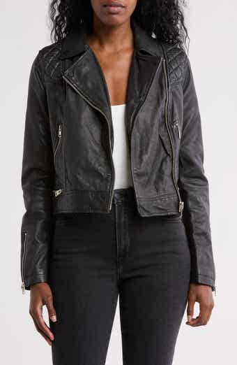 AllSaints Conroy Leather Moto Jacket