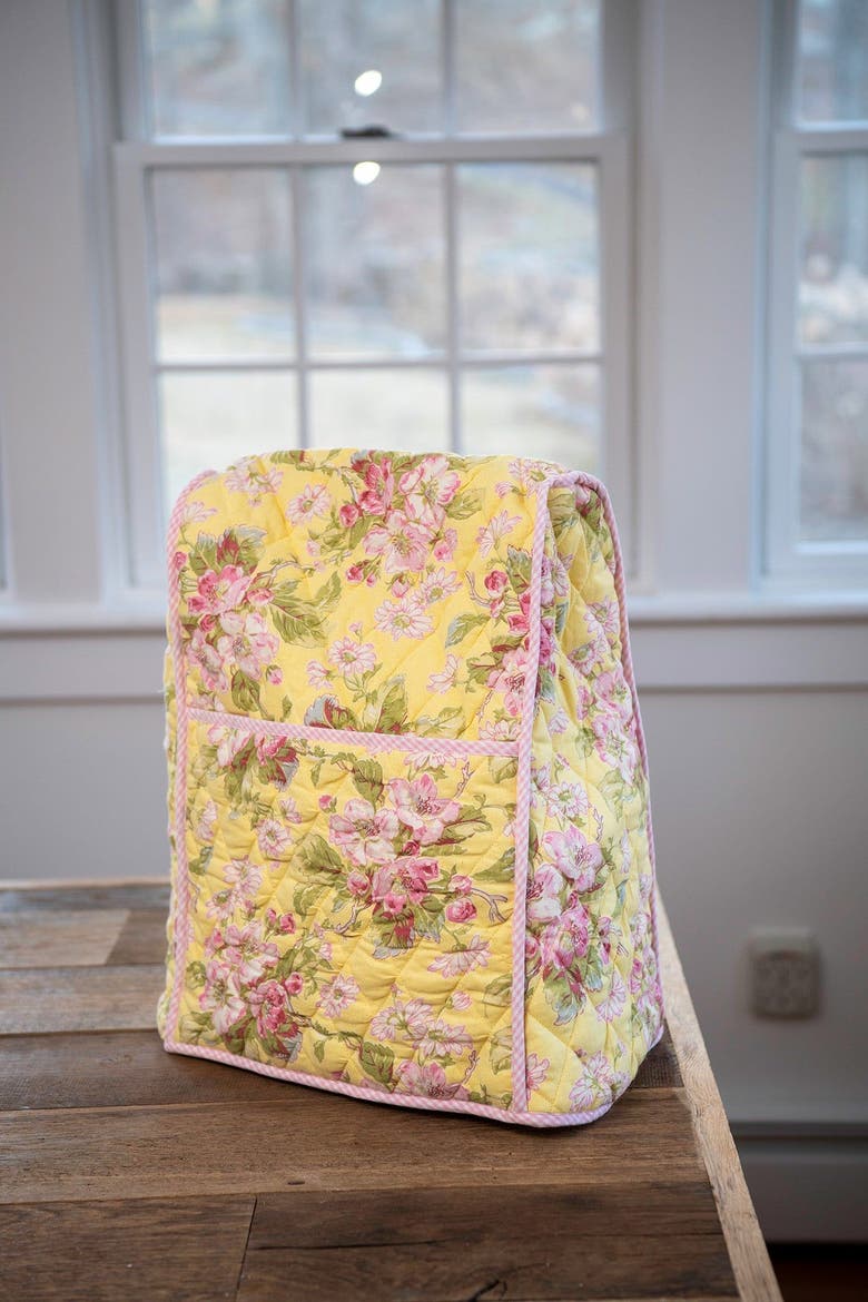Apple Blossom Stand Mixer Cover, Alternate, color, Yellow
