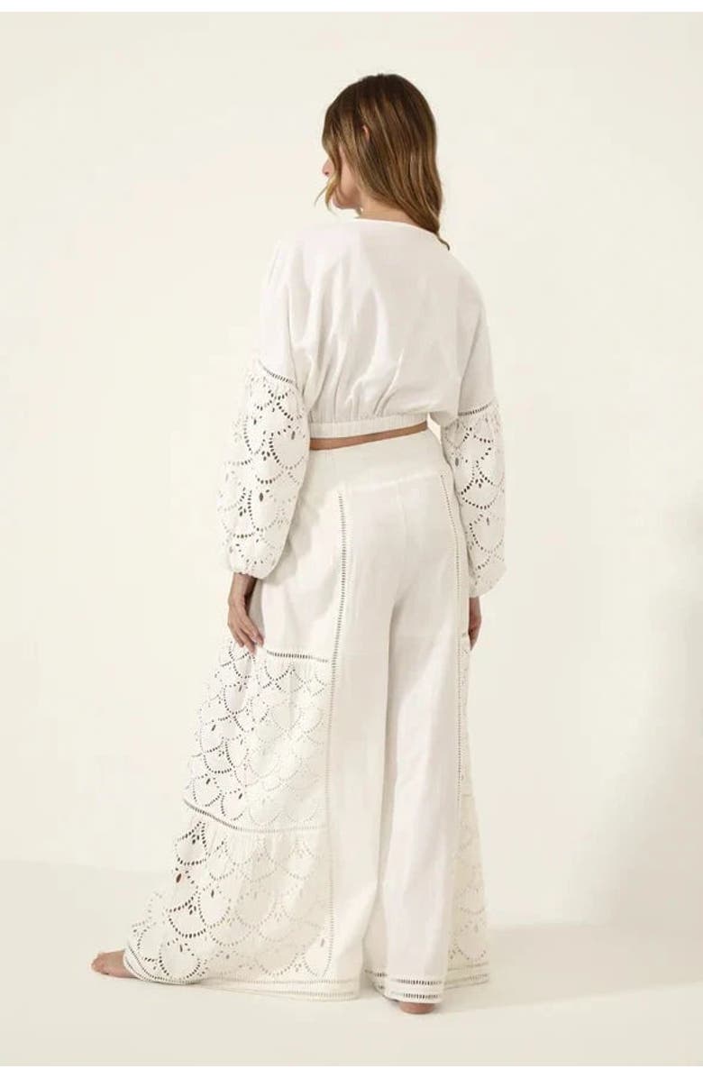 GUADALUPE DESIGN Regina Pants, Alternate, color, White