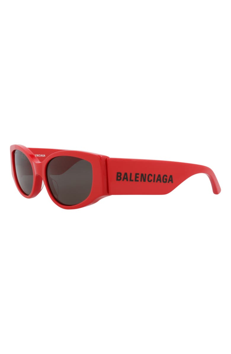 Balenciaga 58mm Cat Eye Sunglasses, Alternate, color, Red Red Grey