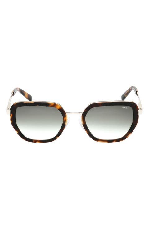 53mm Gradient Geometric Sunglasses