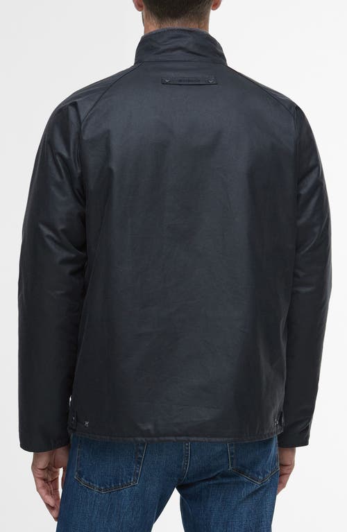 Barbour Cordhill Waxed Cotton Jacket In Blue