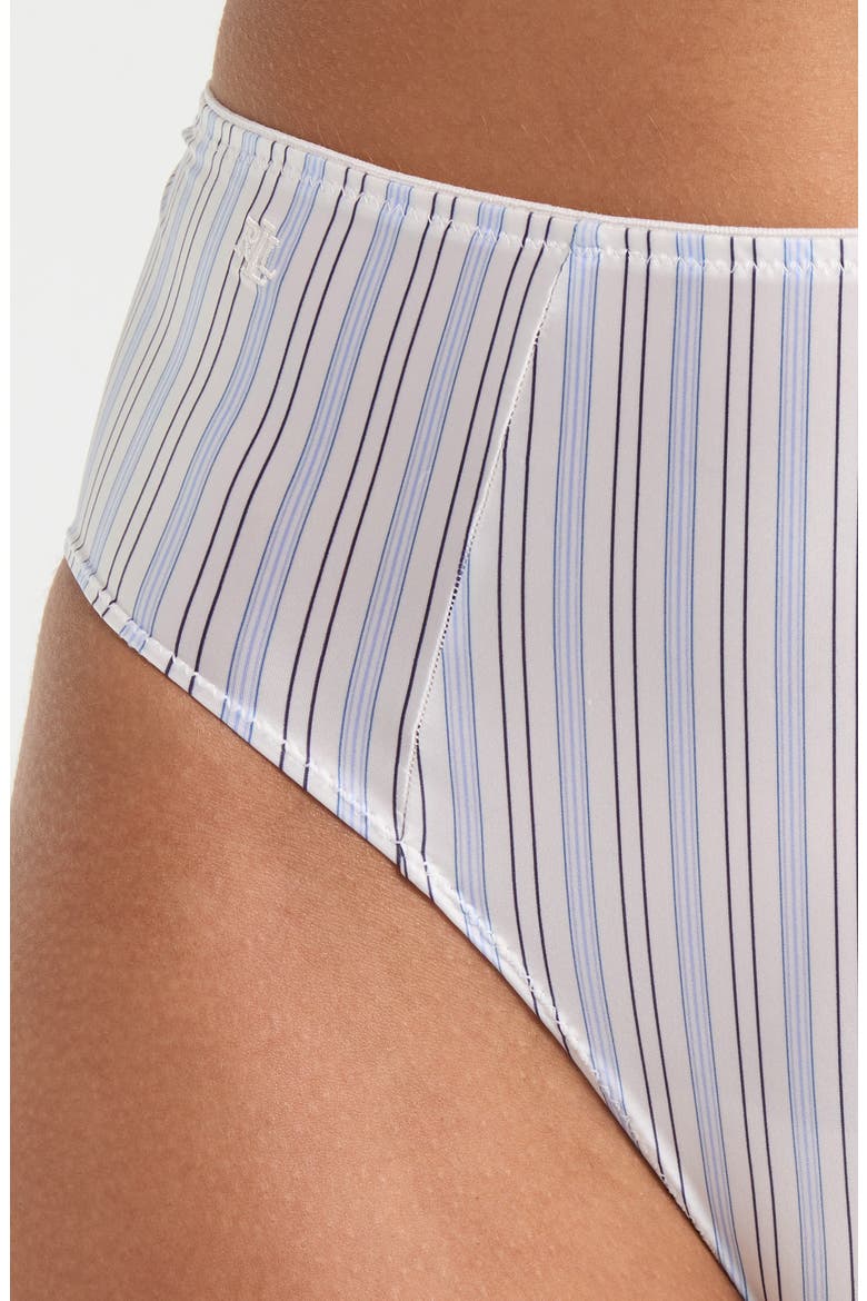 Stripe High Waist Satin Briefs, Alternate, color, MENSWEAR STRIPE