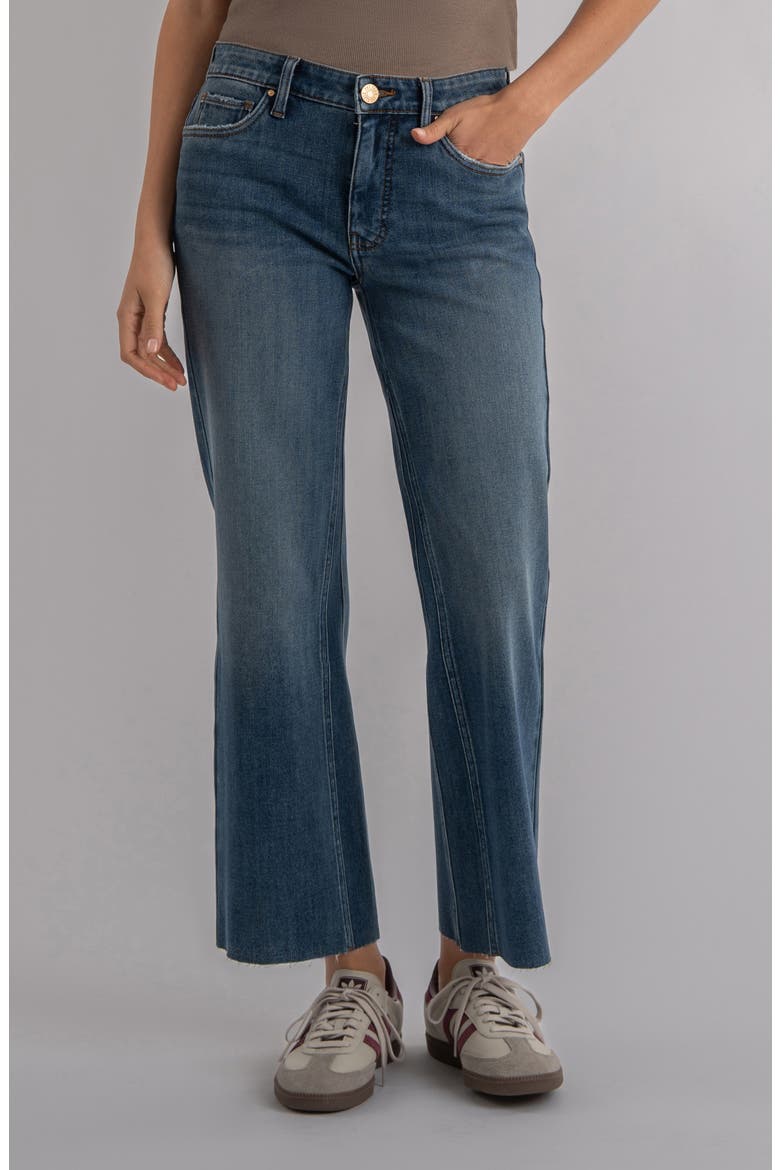 Kelsey Fab Ab Raw Hem Ankle Flare Jeans, Main, color, COMMAND