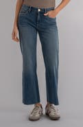 KUT from the Kloth Kelsey Fab Ab Raw Hem Ankle Flare Jeans