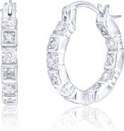 SIMONA Cubic Zirconia Square Hoop Earrings