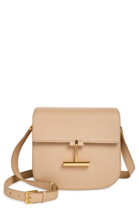 Mini Tara Grained Leather Crossbody Bag