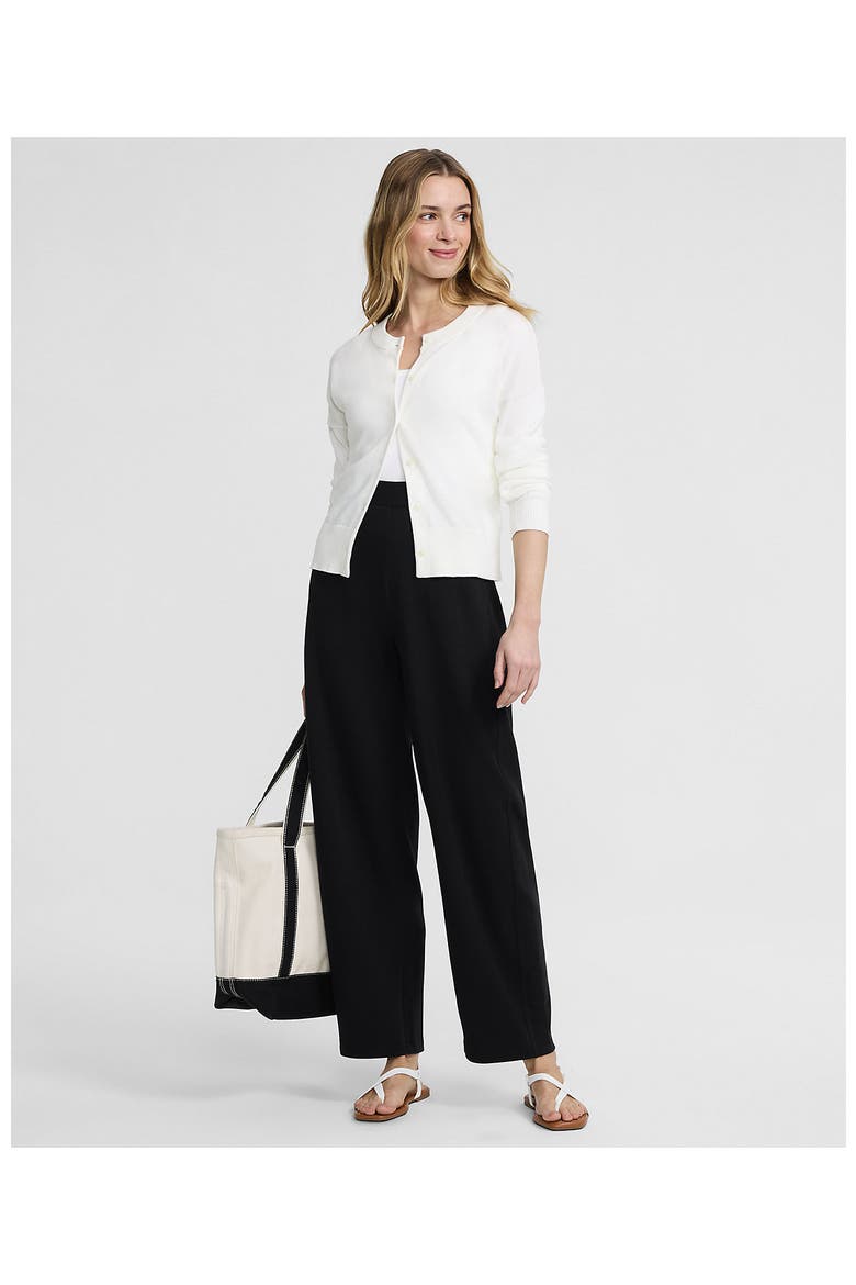 Sport Knit High Rise Barrel Ankle Pants, Alternate, color, Black