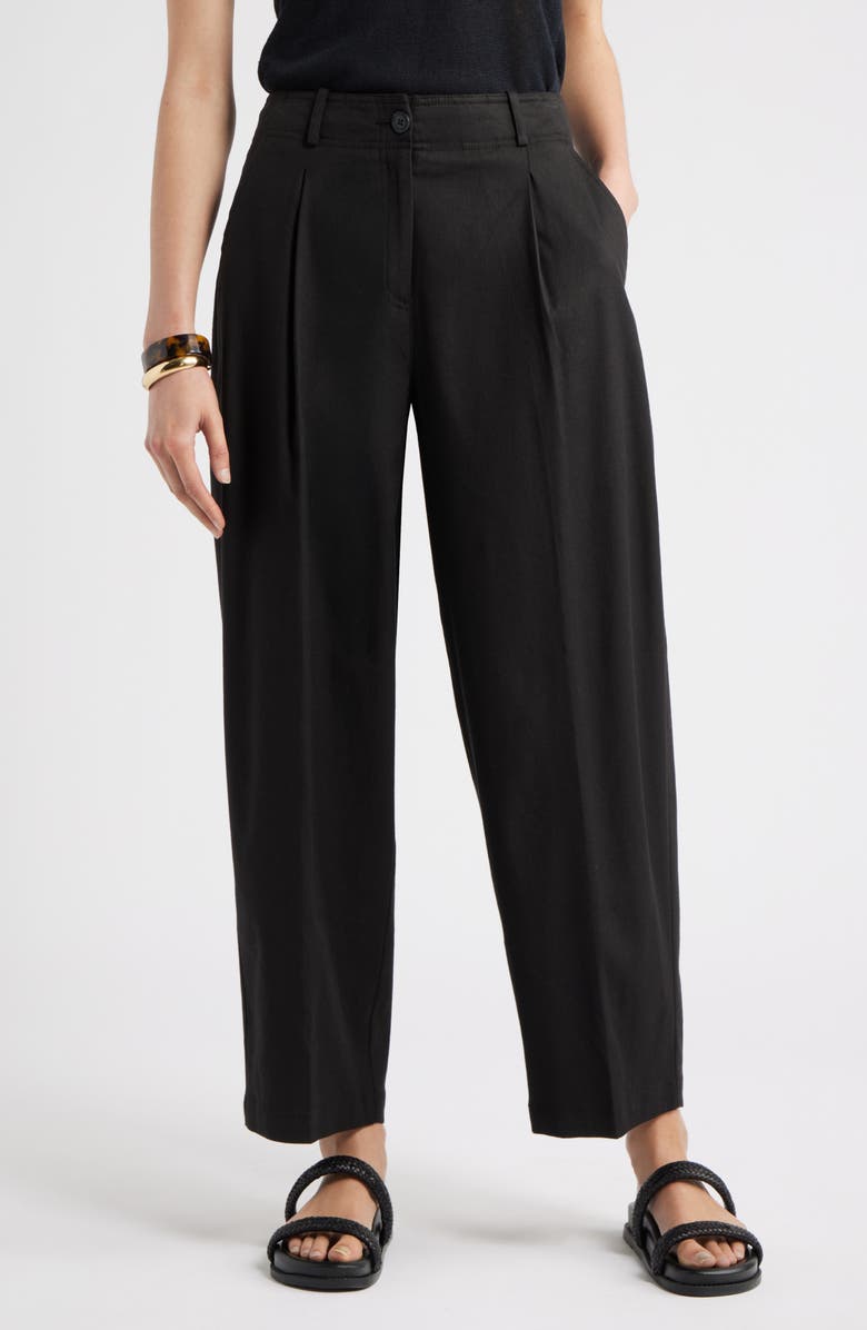 Nordstrom Crop Wide Leg Pants, Main, color, Black