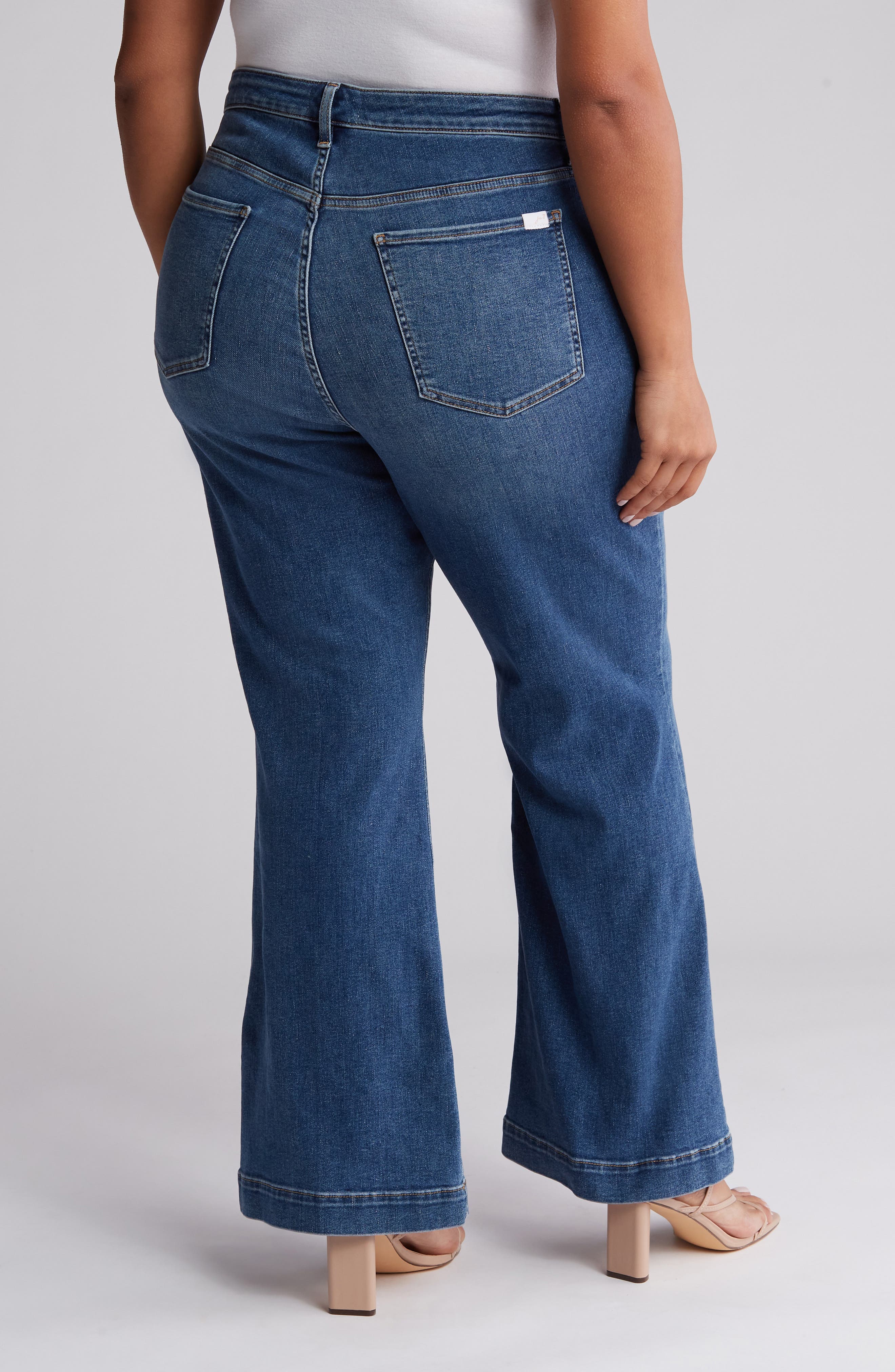 JEN7 by 7 For All Mankind Patch Pocket Flare Pants (Women) | Nordstromrack