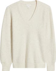 Caslon® Sequin V-Neck Sweater