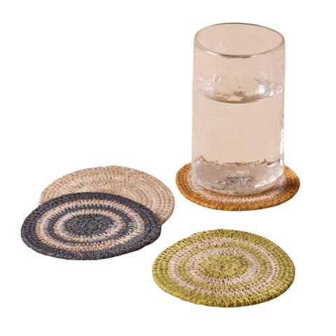 Hydra Woven Seagrass Coaster - Set of 4